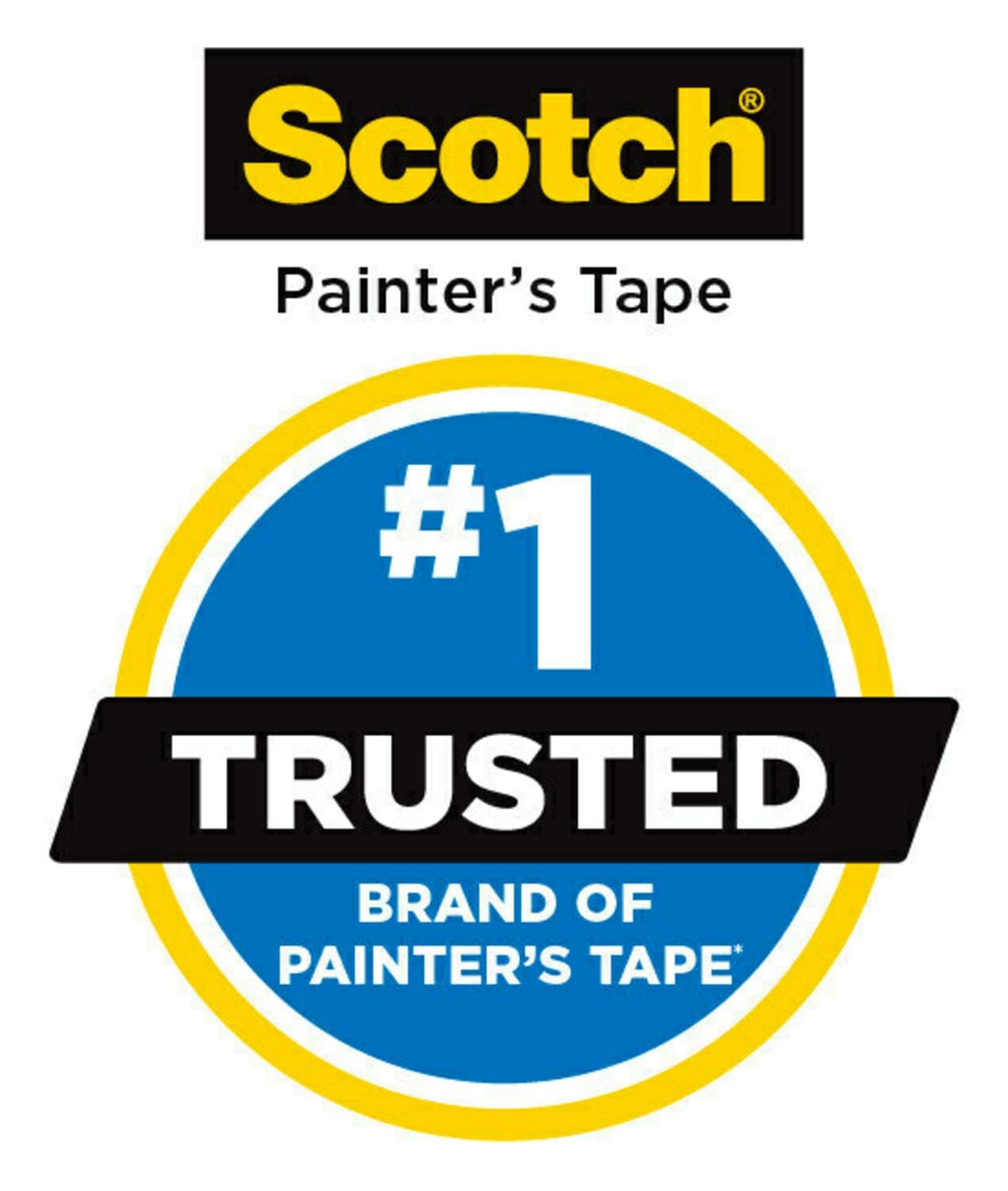 Scotch Painter's Tape Contractor Grade Masking Tape, 6 Rolls, 1.88 in x 60.1 yd, Holds to Surfaces For Up to 3 days, Removes Easily Without Leaving Sticky Residue, Interior & Exterior Use (2020-48TP6)