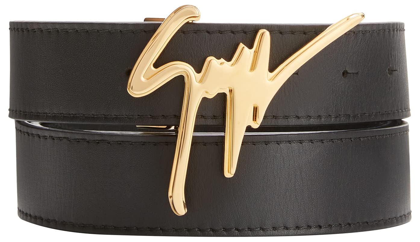 Giuseppe Zanotti, Leather Belt, One Size, Black