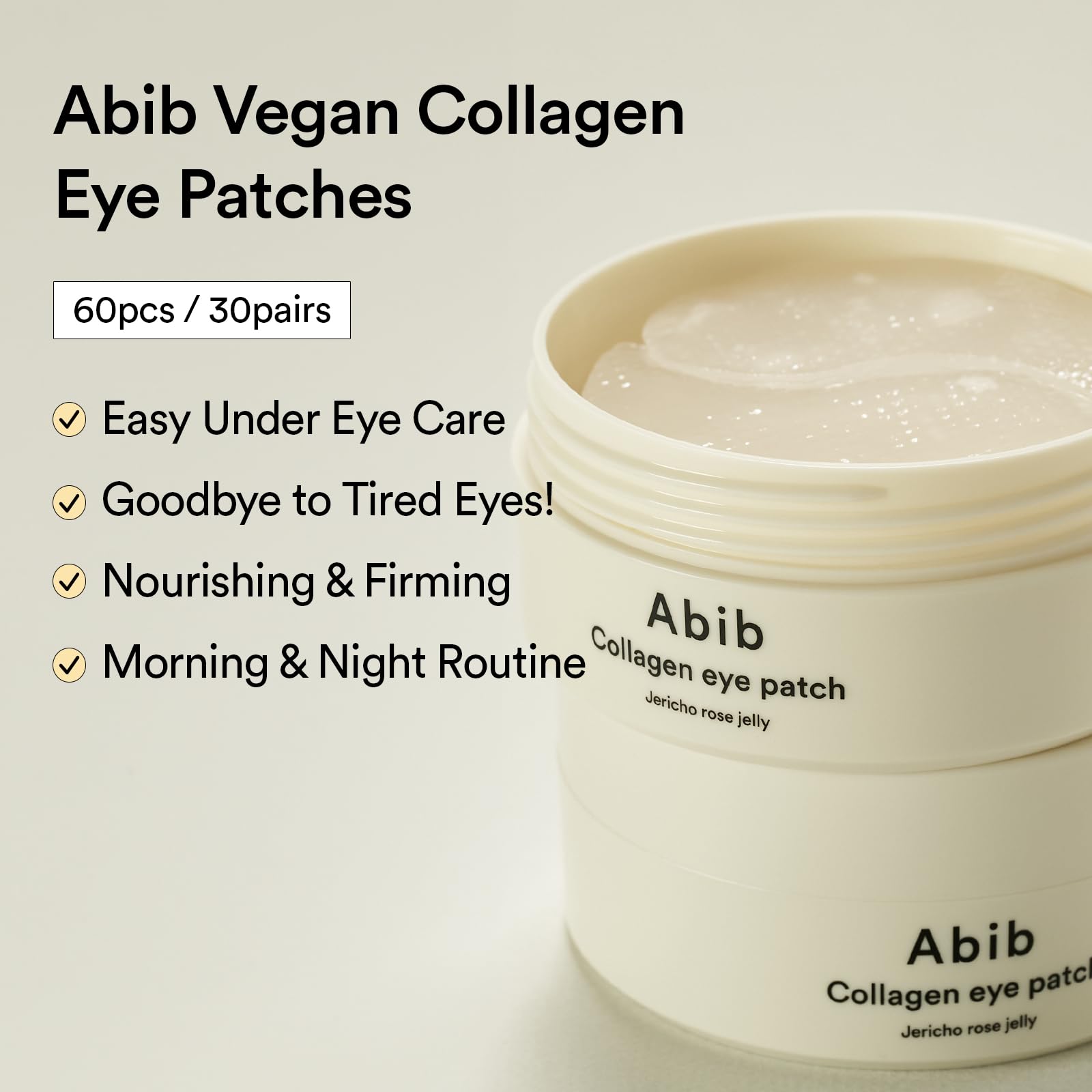 Abib Eye-Deal Collagen Eye Care Kit | Collagen Eye Patch, Eye Cream | Puffy Eyes and Dark Circles, Anti-Wrinkle | Gifts for Women (Under Eye Care Duo)