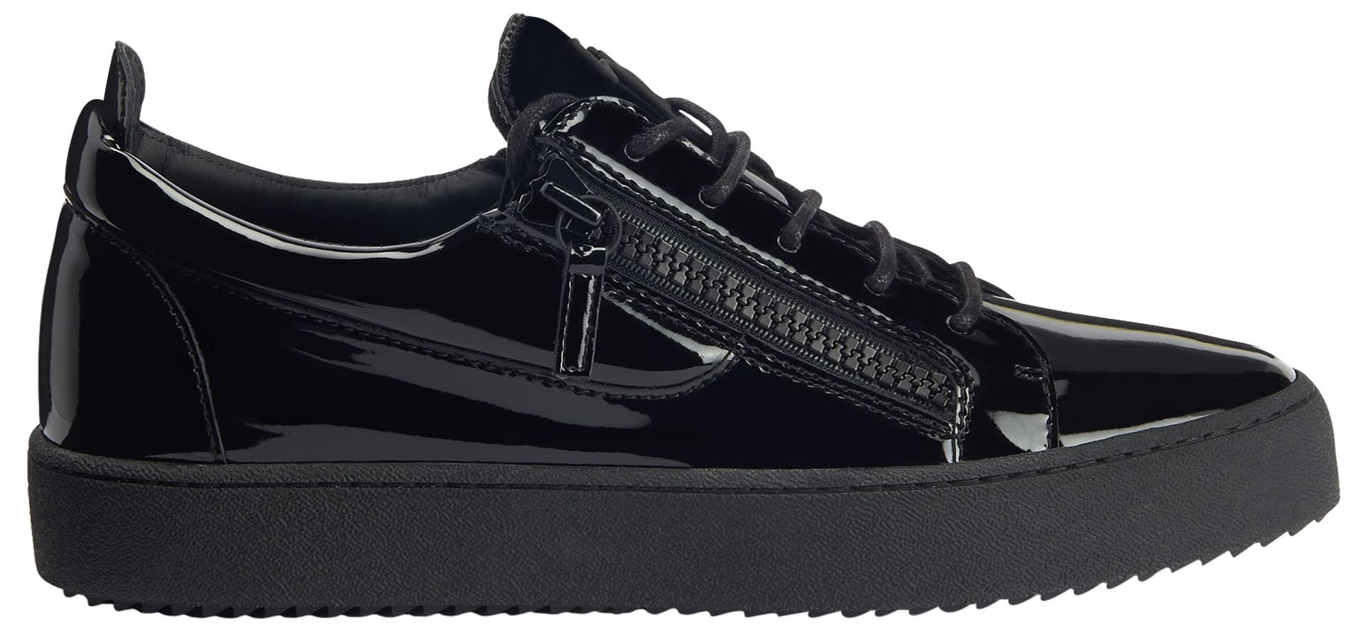 Giuseppe Zanotti, Frankie Low-Top Sneakers Fabric, 8, Black