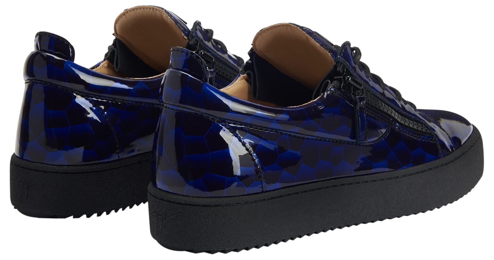 Giuseppe Zanotti, Frankie Low-Top Sneakers Fabric, 10, Blue