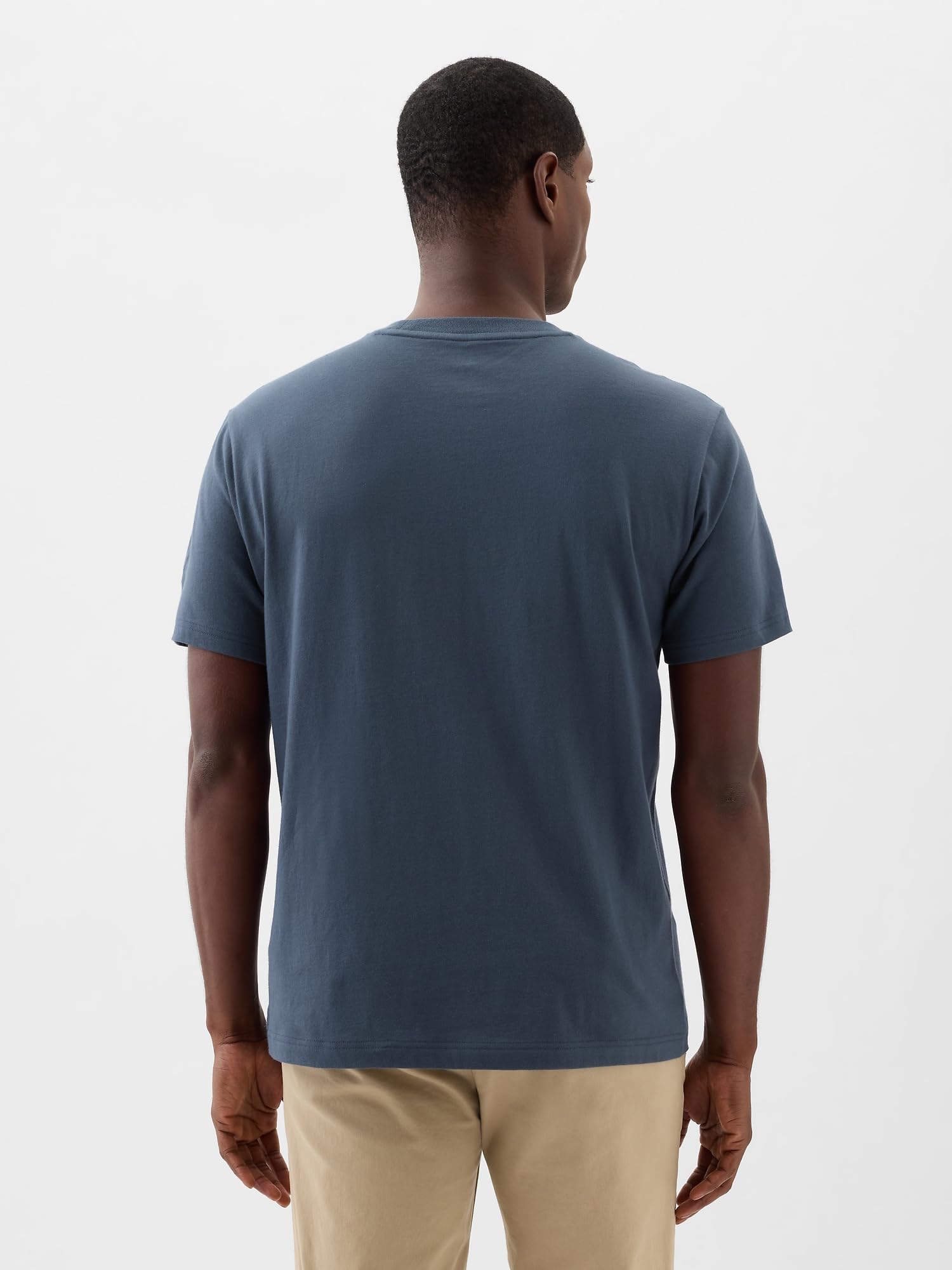 GAP Mens Pocket Tee Deep Sailor Blue S