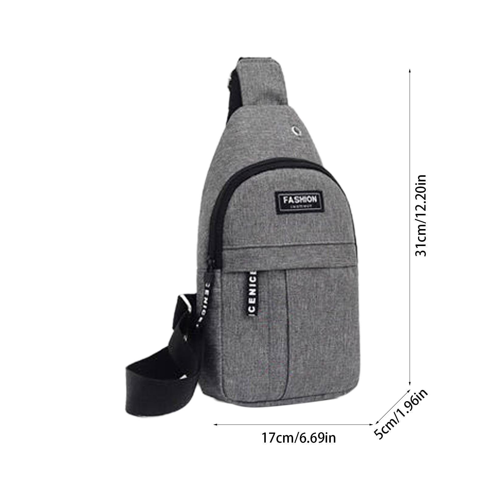 Overstock Items Clearance, Sling Bag for Women Mens, with Usb Charging Port, Small Backpack Sash Bag for Walking Hiking