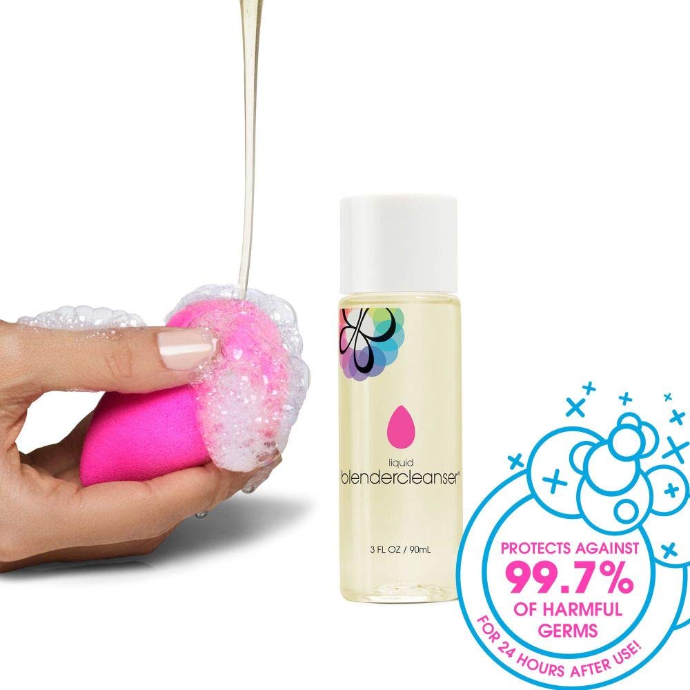 BEAUTYBLENDER Liquid BLENDERCLEANSER for Cleaning Makeup Sponges, Brushes & Applicators, 3 oz. Vegan, Cruelty Free and Made in the USA