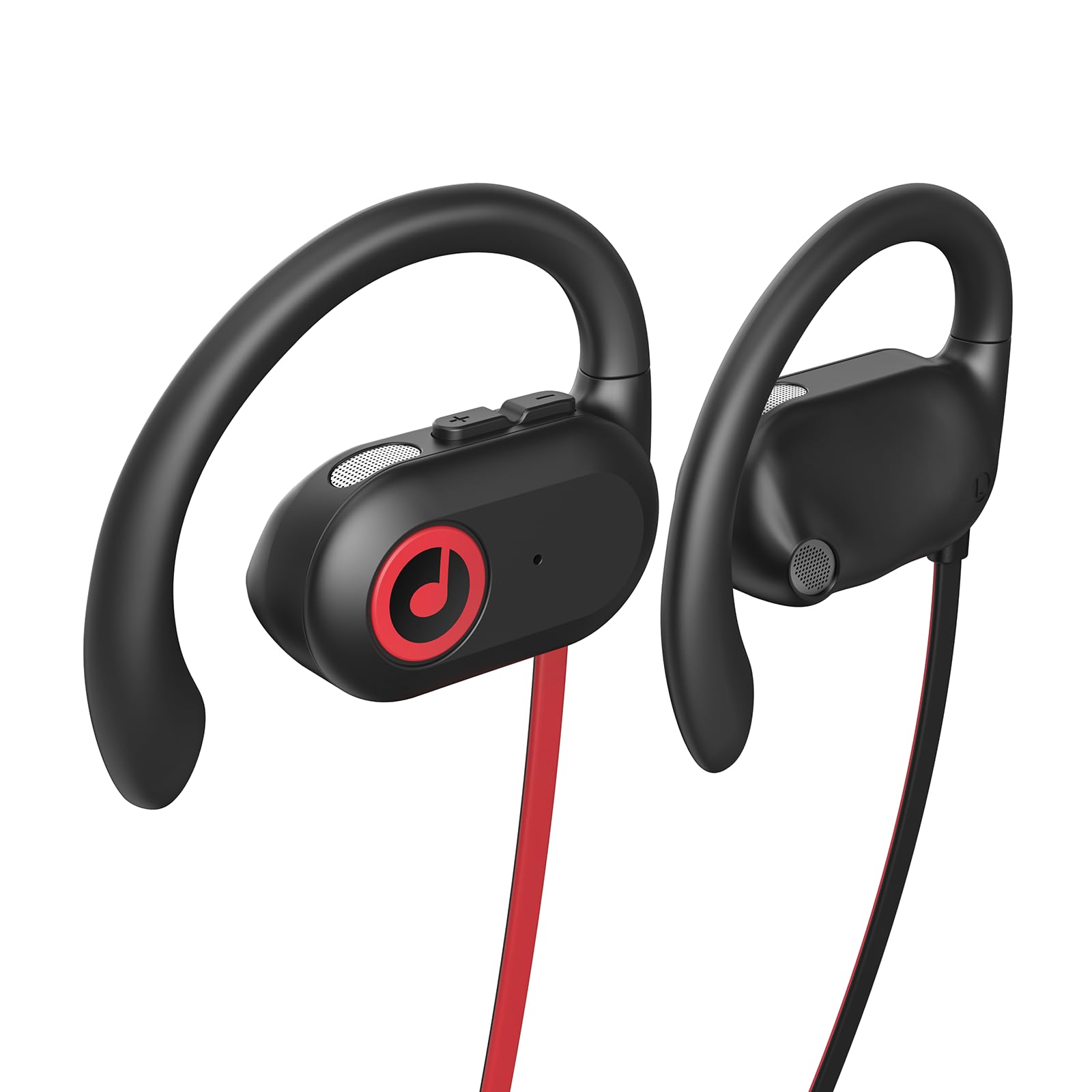 PSIER Open Ear Headphones, Bluetooth 5.3 Wireless Headphones with Deep Bass Stereo Sound, IPX5 Waterproof Wireless Earbuds 16H Playtime Bluetooth Headphones with Earhooks for Sport