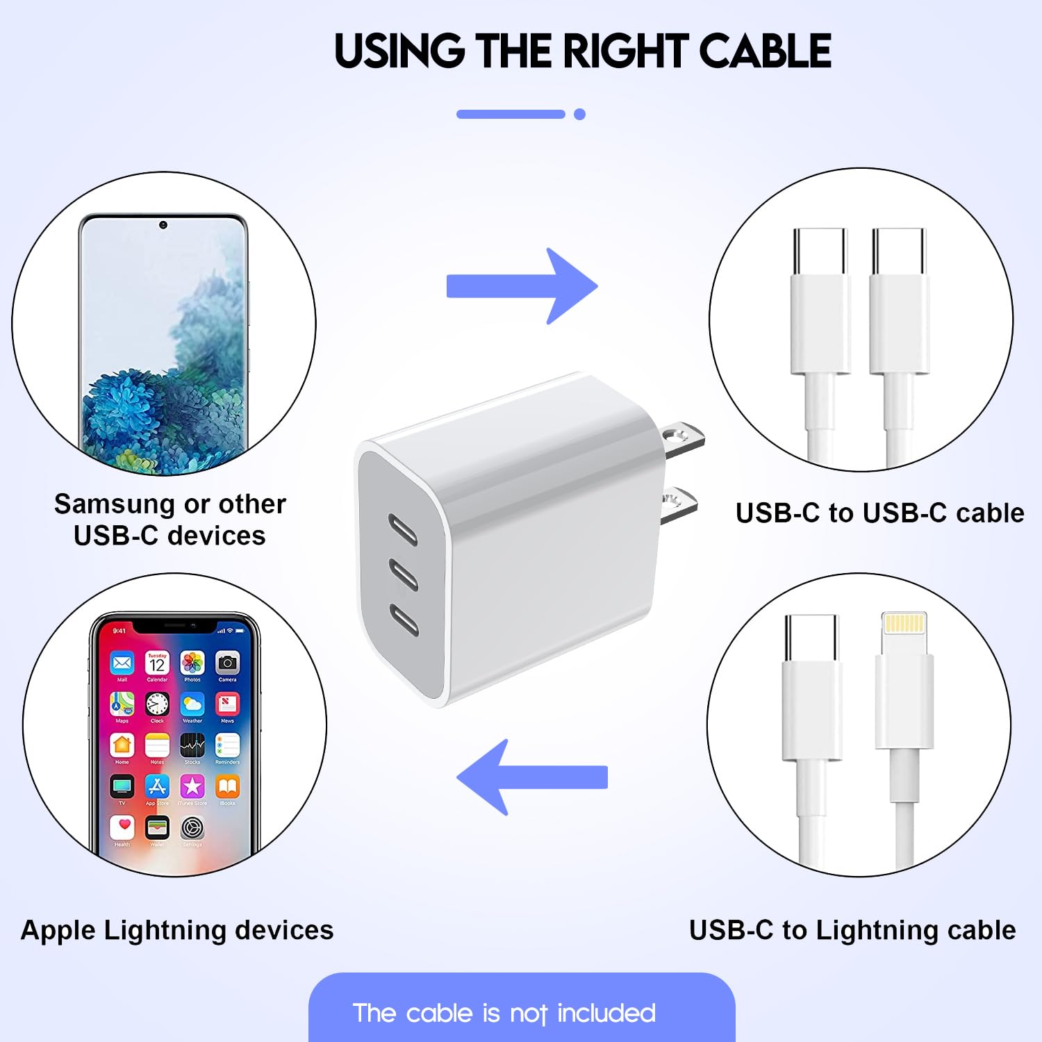 iPhone 16 Charger Block,USB C Charger [2 Pack] 35W 3-Port Wall Charger Fast Type C Charging Block PD Power Adapter for iPhone 16/16 Pro Max/15/15Pro/14/14 Pro/13 Pro Max/12/11, iPad,Galaxy,Pixel 4/3