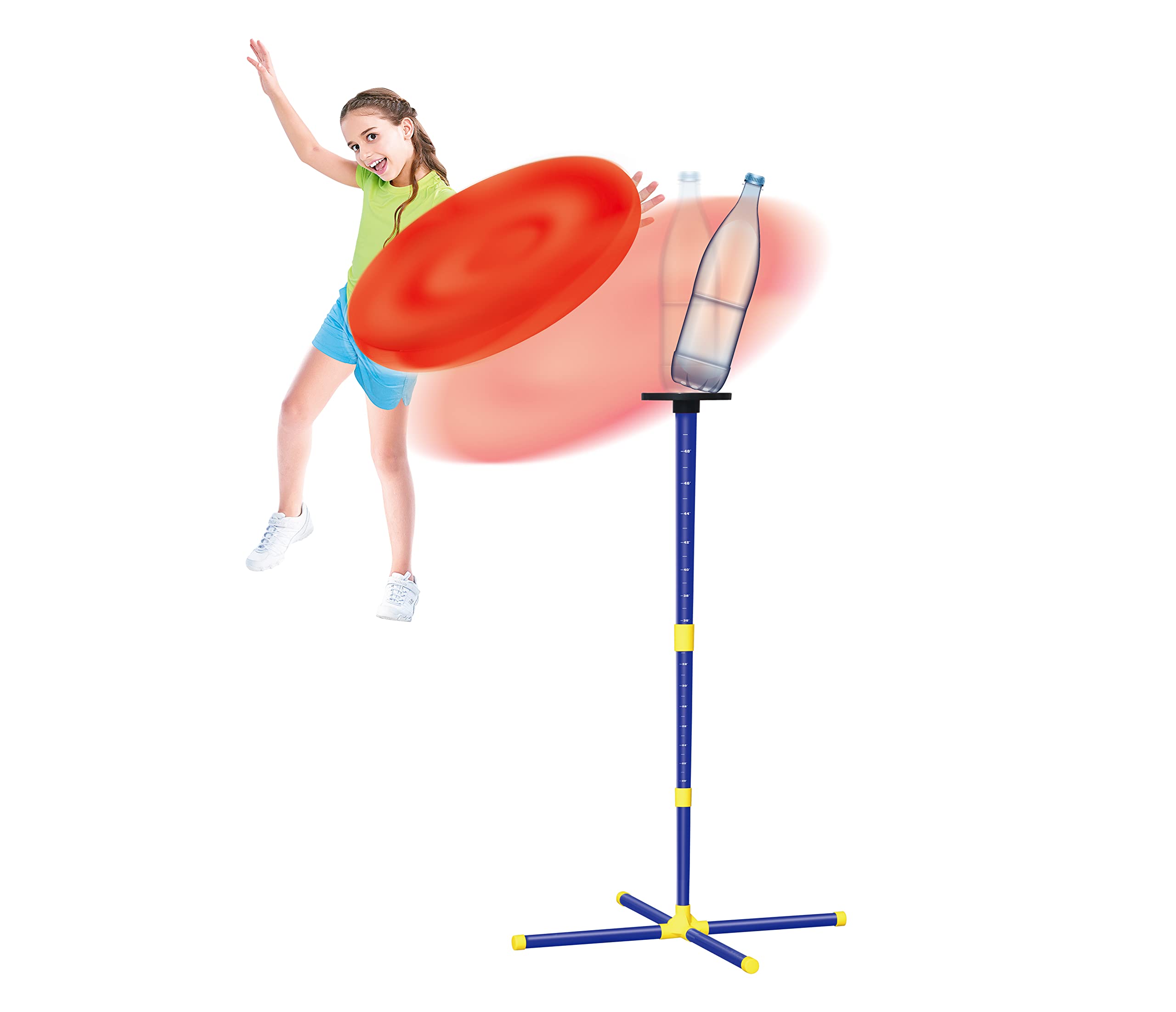 Limbo and Flying Disc Toss Game for Adults Family Indoor Limbo Set- Backyard Games Lawnor Outdoor Party Games - Easy to Set Up and Play Anywhere