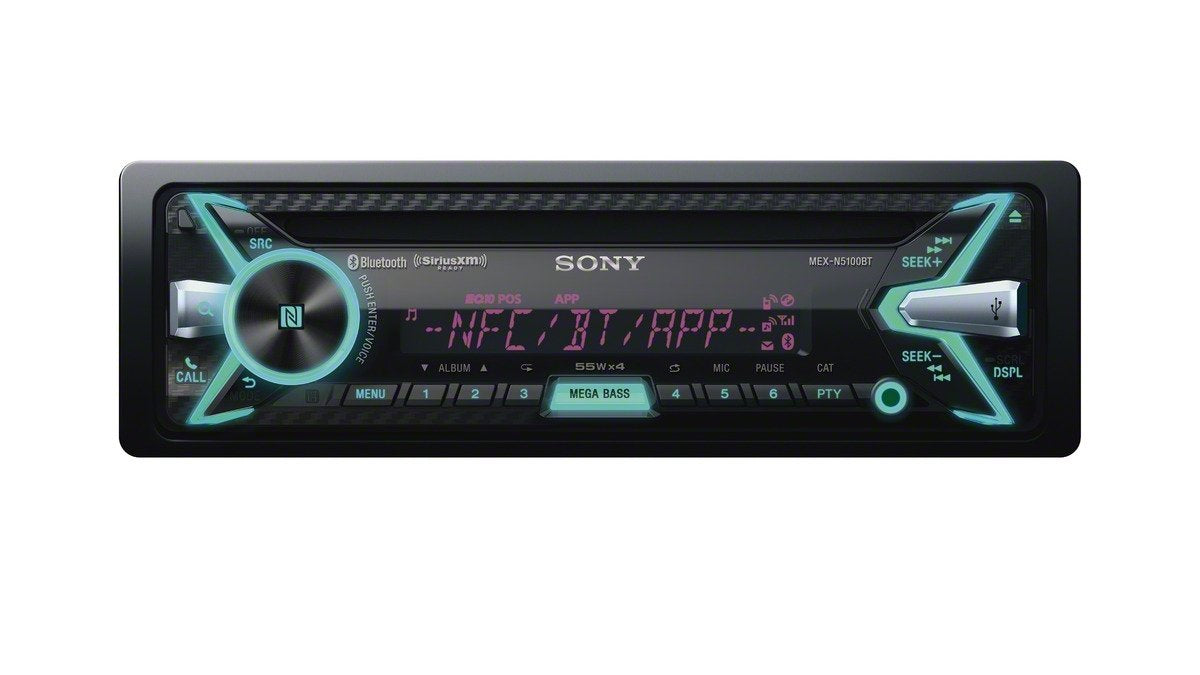 Sony MEX-N4200BT Single-Din in-Dash Built-in Bluetooth CD / MP3, AM/FM Front USB, Auxiliary, Pandora, Spotify, iHeartRadio, iPod / iPhone and Android Controls Car Stereo Receiver