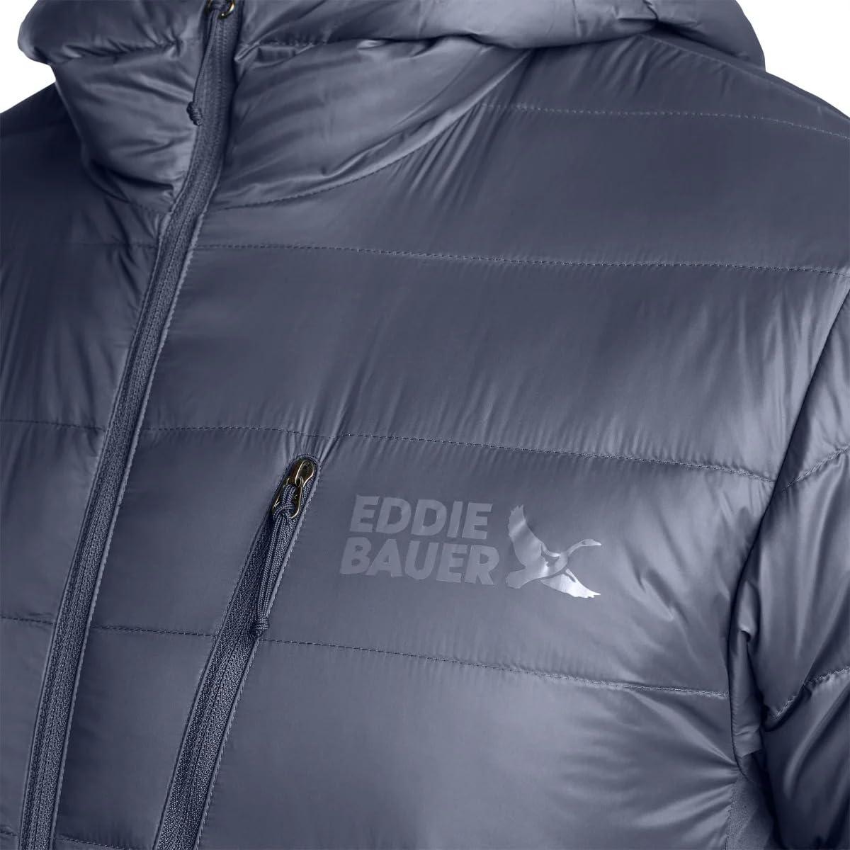 Eddie Bauer Men's Winter Jacket - Puffer Coat with Hood - Down Jacket For Outdoor (Gray, XL)