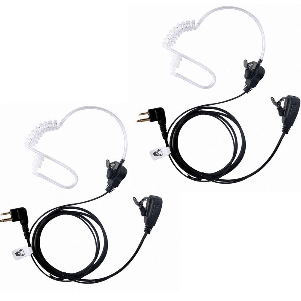 AIRSN CP200,GP300,CLS1110,CLS1410 RDU4100 BPR40 Earpiece for Motorola Walkie Talkie Two Way Radio, Pack of 2