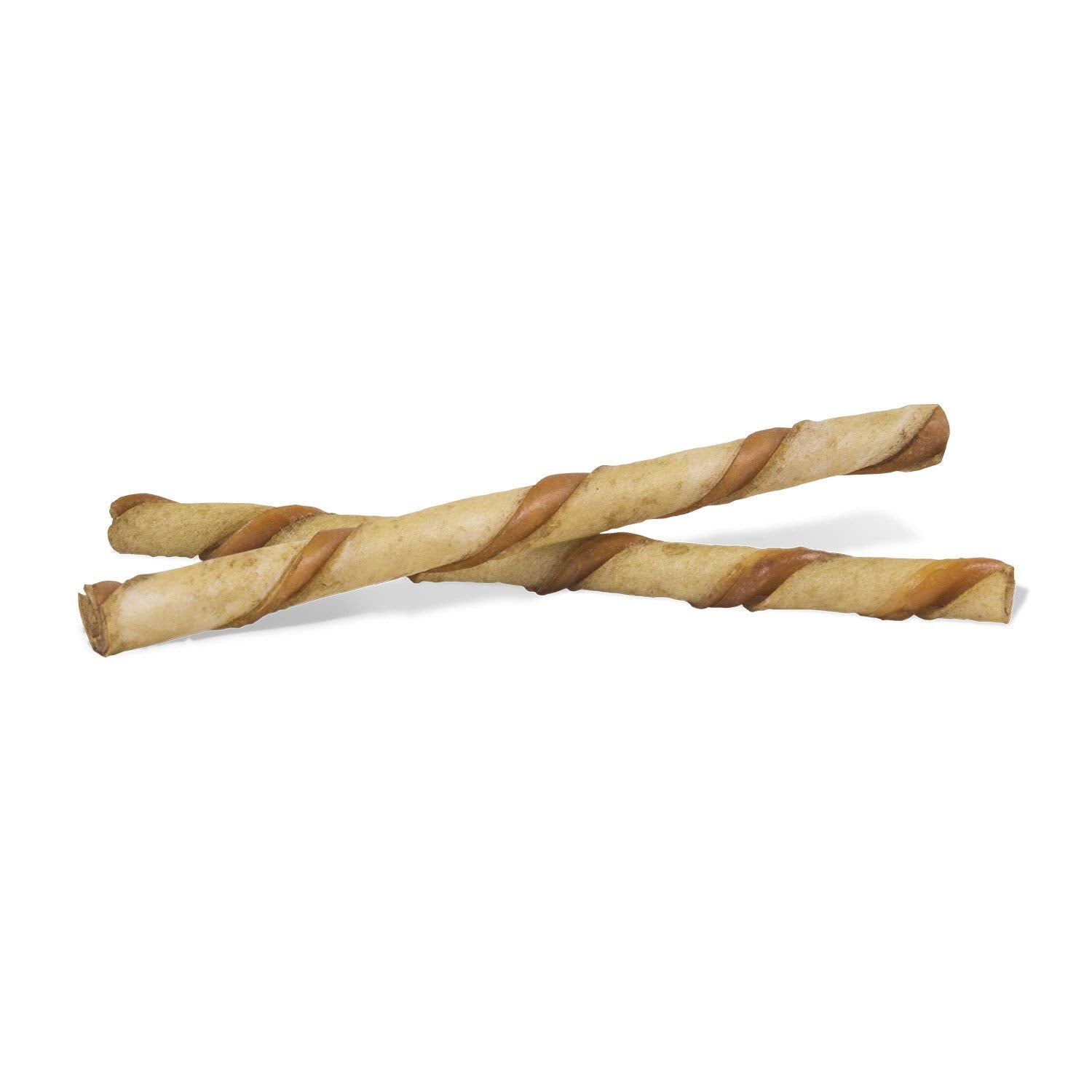 Dingo Twist Sticks with Peanut Butter; Rawhide Treats for Small, Medium, and Large Dogs 25-Count