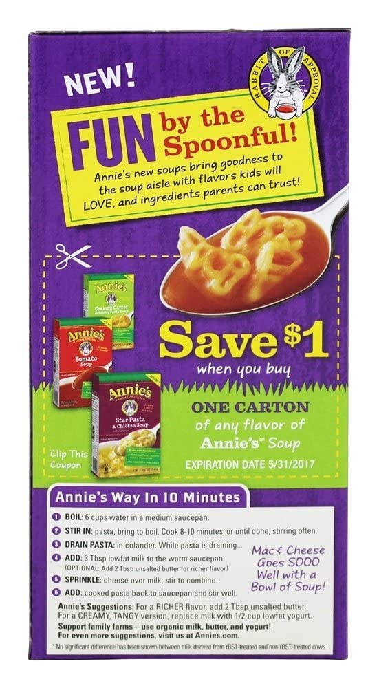 Annie's Homegrown Macaroni & Cheese - Shells & White Cheddar - 6 oz