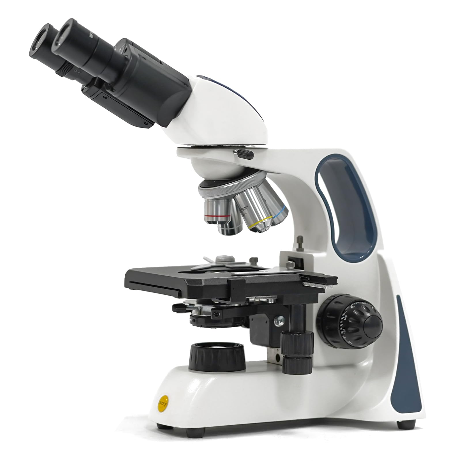 Swift SW400 Compound Binocular Microscope, 40X-2500X Magnification, Infinity Optical System, Wide-Field 10X/25X Eyepieces, Ultra-Precise Focusing, Mechanical Stage, Research-Grade Lab Microscope