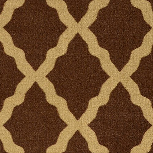 Machine Washable Moroccan Trellis Design Non-Slip Rubberback 2x5 Traditional Indoor Runner Rug for Hallway, Kitchen, Bedroom, Entryway, 20" x 59", Yellow