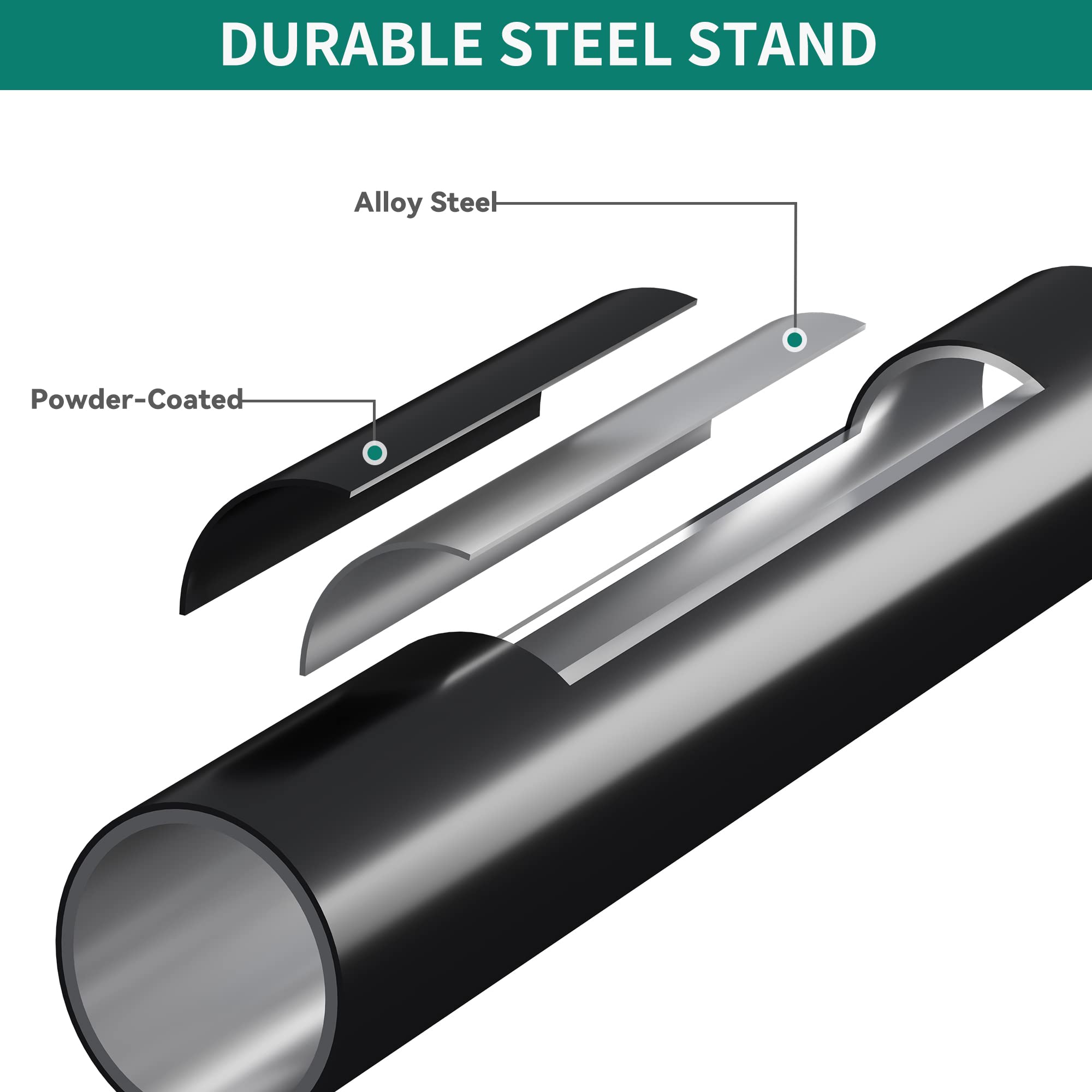 YITAHOME 3 Person Porch Swing Heavy Duty Outdoor Patio Swing Chair with Adjustable Canopy Weather Resistant Steel Frame for Garden, Lawn, Balcony, Black