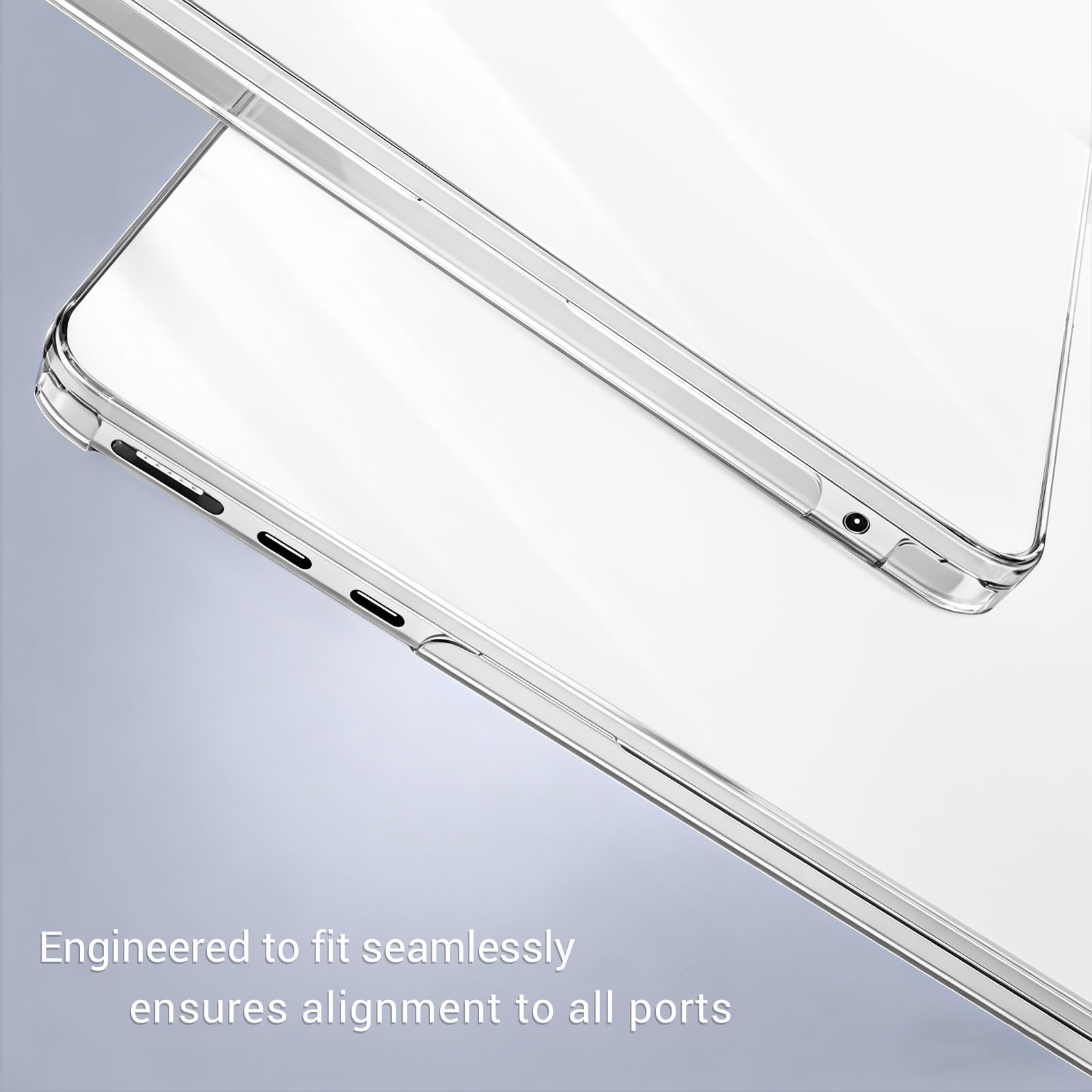 MOSISO Compatible with MacBook Air 13 inch Case M5 2026 M4 2025 M3 M2 2024-2022 A3449 A3240 A3113 A2681, Hard Shell&Keyboard Cover&Screen Film&Pouch for MacBook Air 13.6 inch Case, Crystal Clear