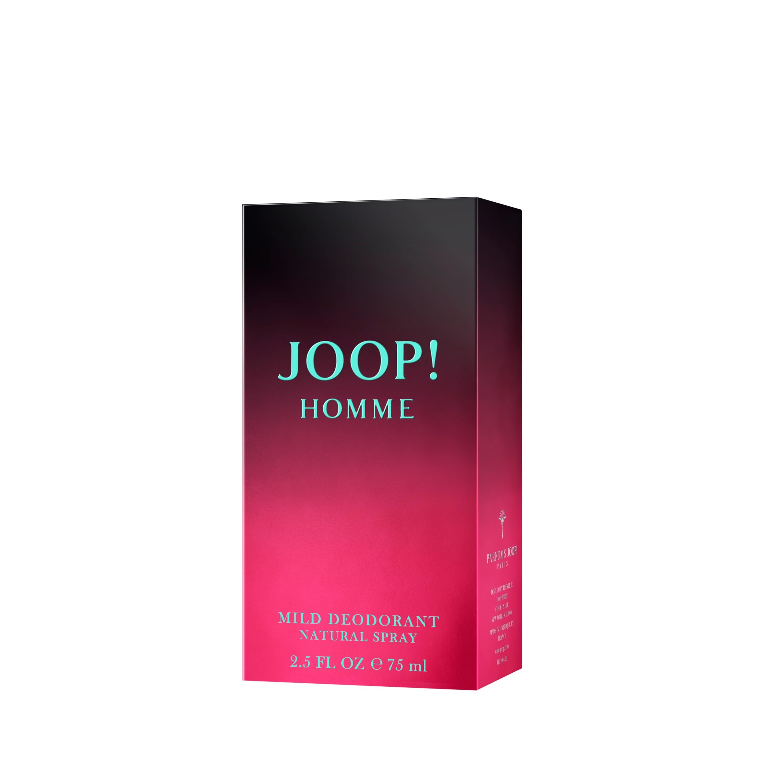 JOOP! Homme Men's Deodorant Spray – With Notes of With Cinnamon, Jasmine, Vanilla & Sandalwood – 2.5 Fl Oz