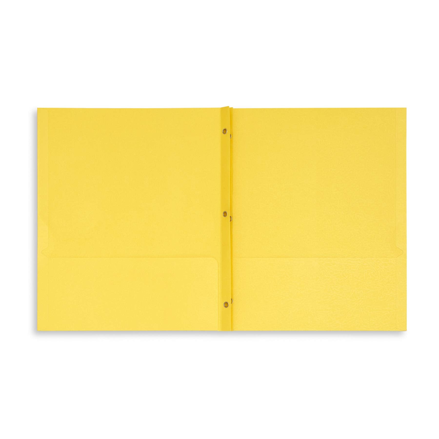 Blue Summit Supplies 100 Two Pocket Folders with Prongs, Designed for Office and Classroom Use, Assorted 5 Colors, 100 Pack Colored 2 Pocket 3 Prong Folders