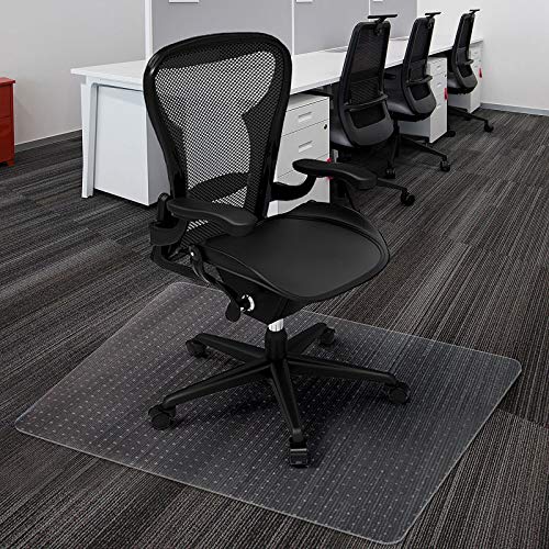 Azadx Office Chair Mat for Hardwood Floor Clear Chair Mat for Easy Glide and Protection Floor Protector for Under Desk Chair Mat Plastic Floor Mat for Office Chair(30" x 48" for Hard Floor)