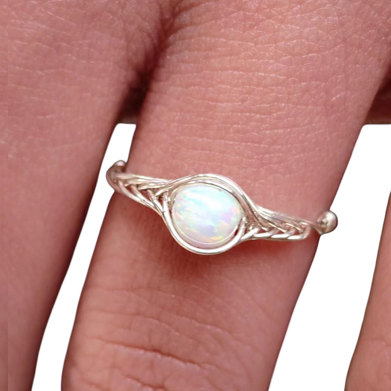 Opal ring opal rings for women sterling silver handmade by GRB ROY (10)