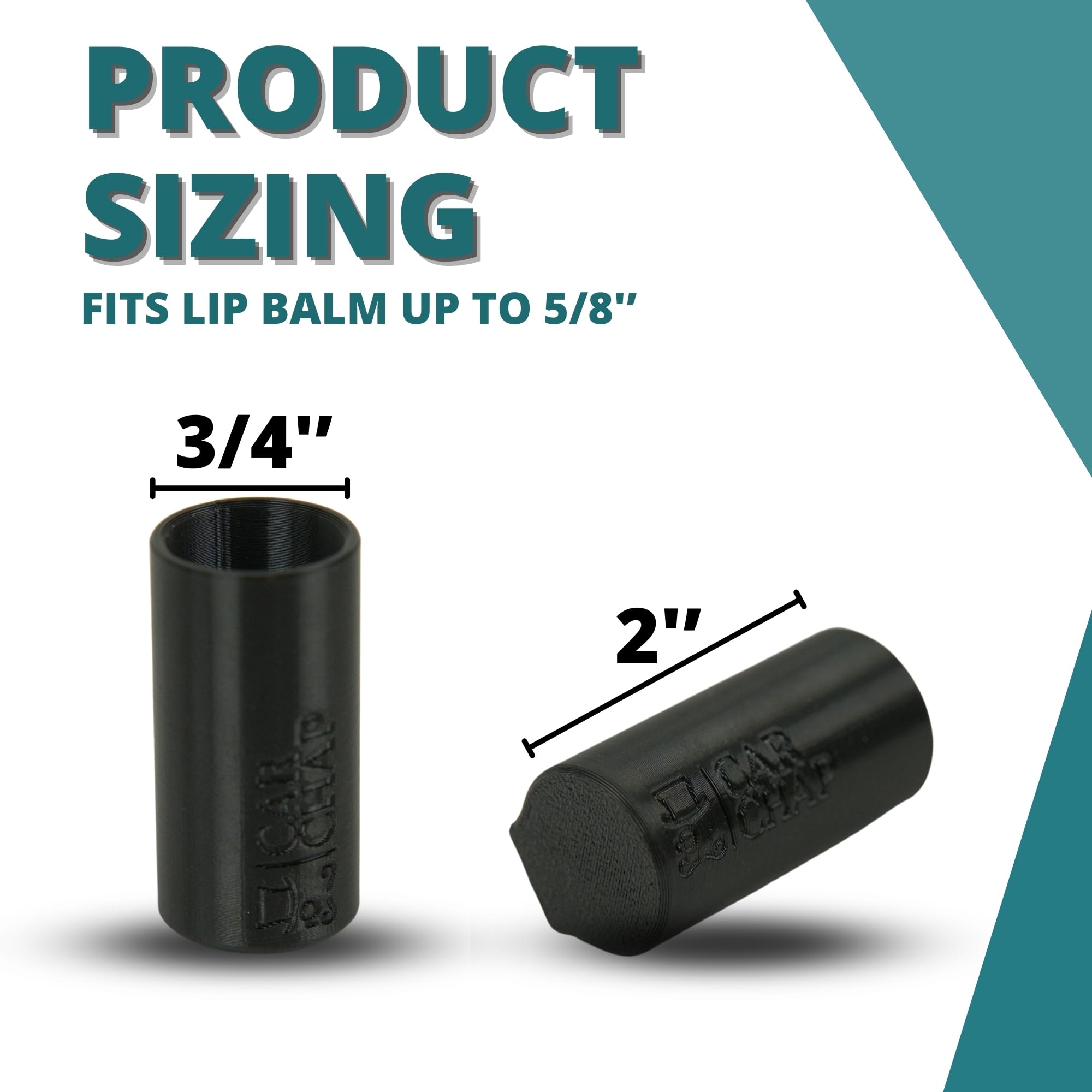 CarChap Car Lip Balm Holder [THE ORIGINAL], Chapstick Holder for Car, Mess Free in the Heat. Featured in Car and Driver. USA Made, Patent Pending. Interior Car Accessories for Women and Men [BLACK]
