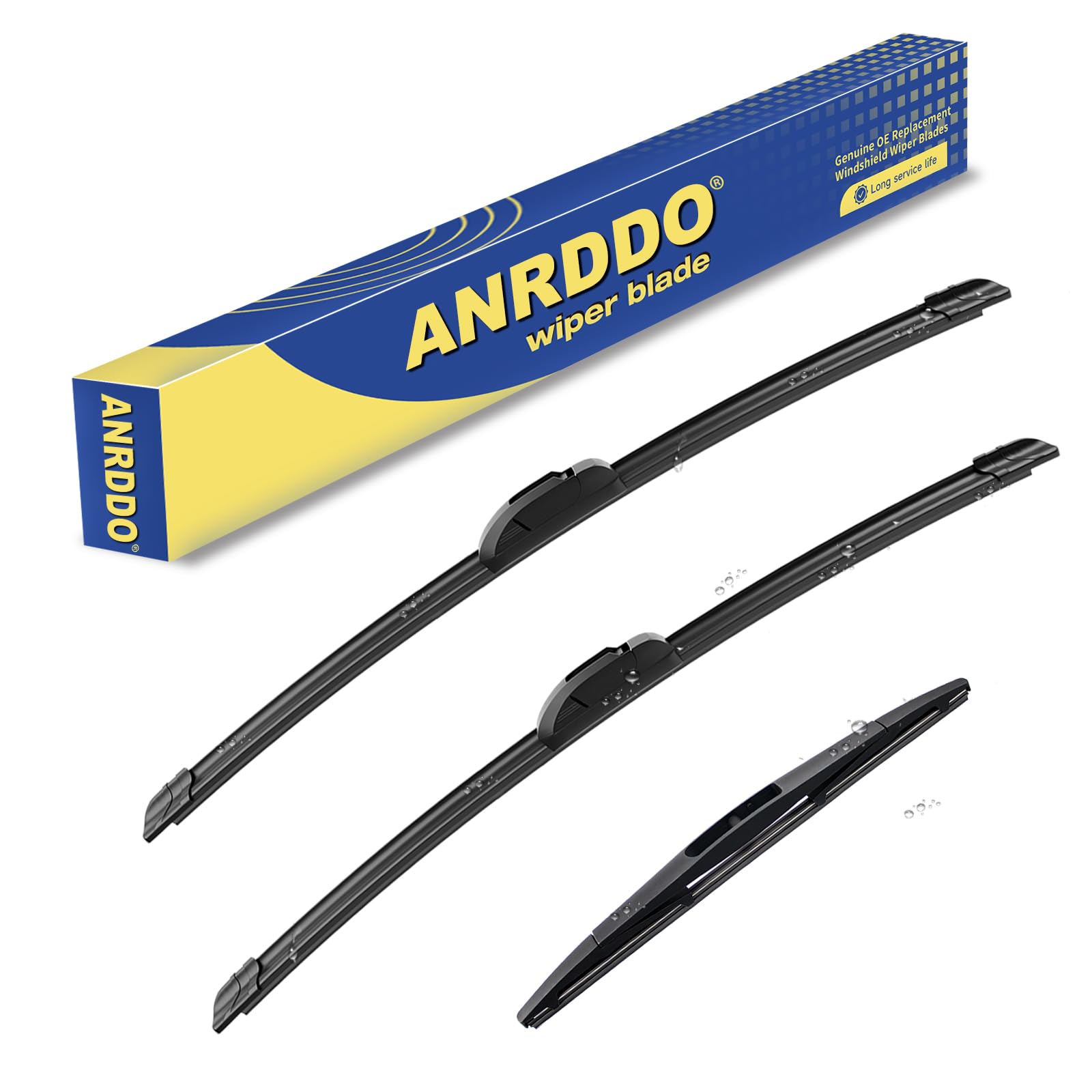 3 wipers Replacement for 2016-2021 Honda Pilot, Windshield Wiper Blades Original Equipment Replacement - 26"/24"/14" (Set of 3) U/J HOOK