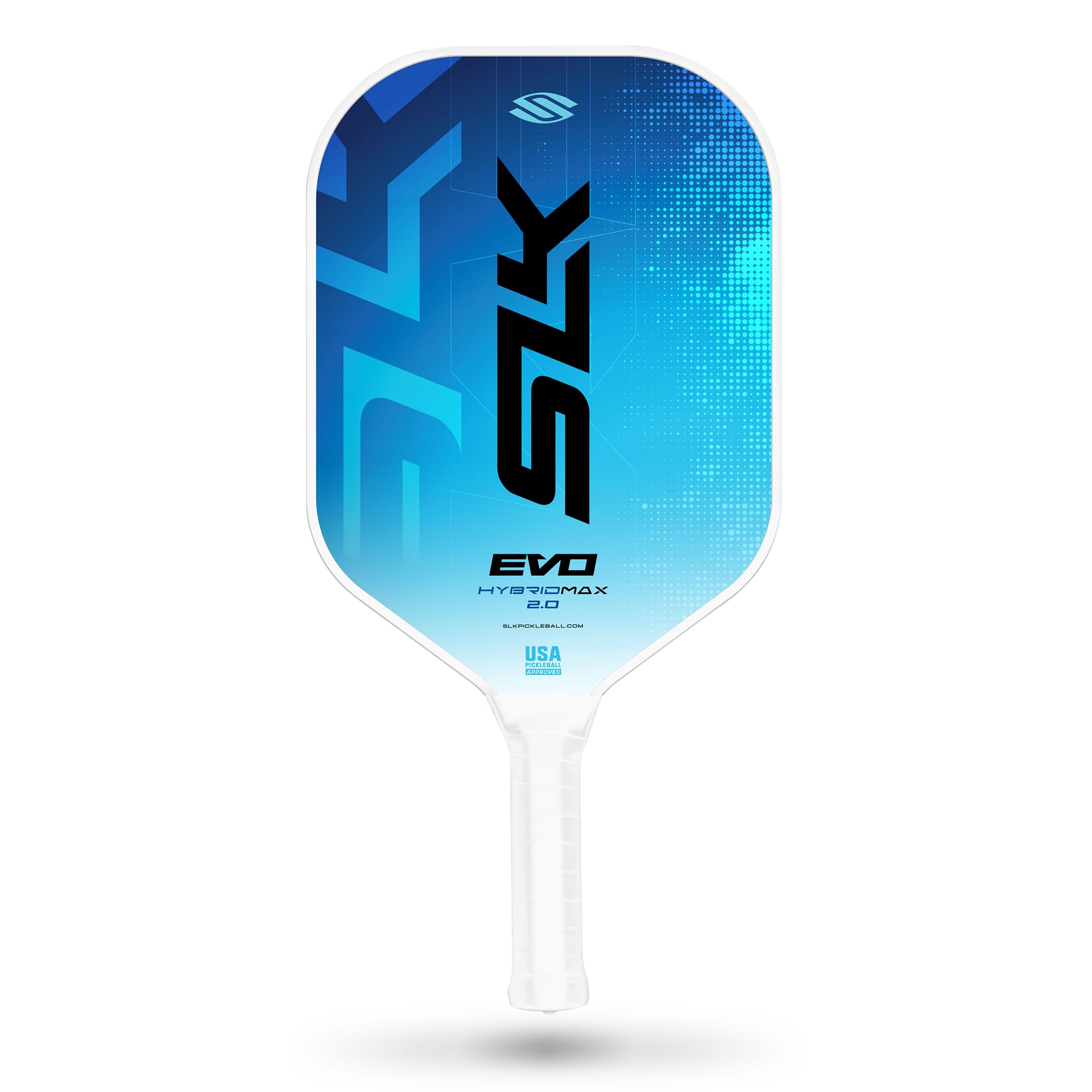 SLK Evo Hybrid MAX Pickleball Paddle by Selkirk Sport | C7-Flex Hybrid Fiberglass Pickleball Paddle Face with Spinflex Surface and Rev-Hybrid Polymer Core | Blue