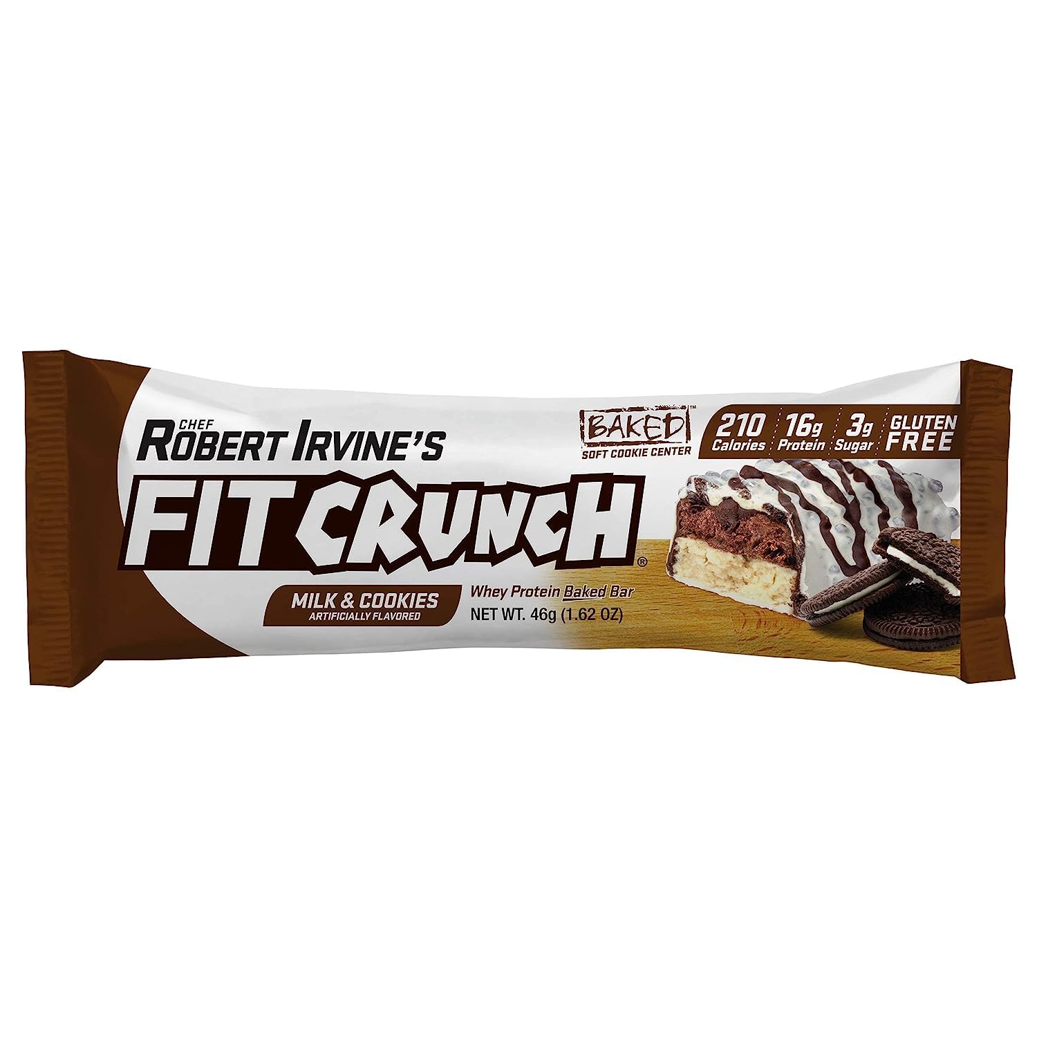 FITCRUNCH Snack Size Protein Bars, 6-Layer Baked Bar, 3g of Sugar, Gluten Free & Soft Cake Core (9 Bars, Flavor Lovers)