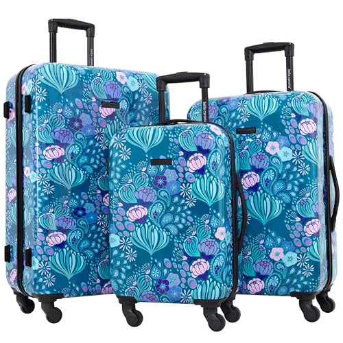Travelers Club Bella Caronia 20" Carry-On Voguish Luggage, Desert Pattern, 3 Piece Set