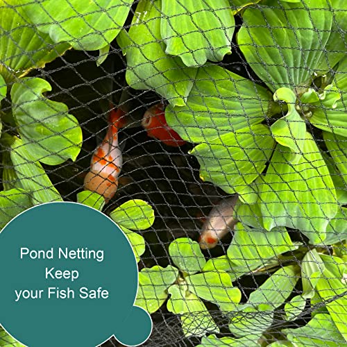 Bird Netting for Garden - 6.5 x 32.8 FT Heavy Duty Anti Bird Netting Mesh with Ties and Landscape Staples for Vegetable, Fruit Trees & Other Plants, Lasting Against Birds Deer Squirrels and Poultry