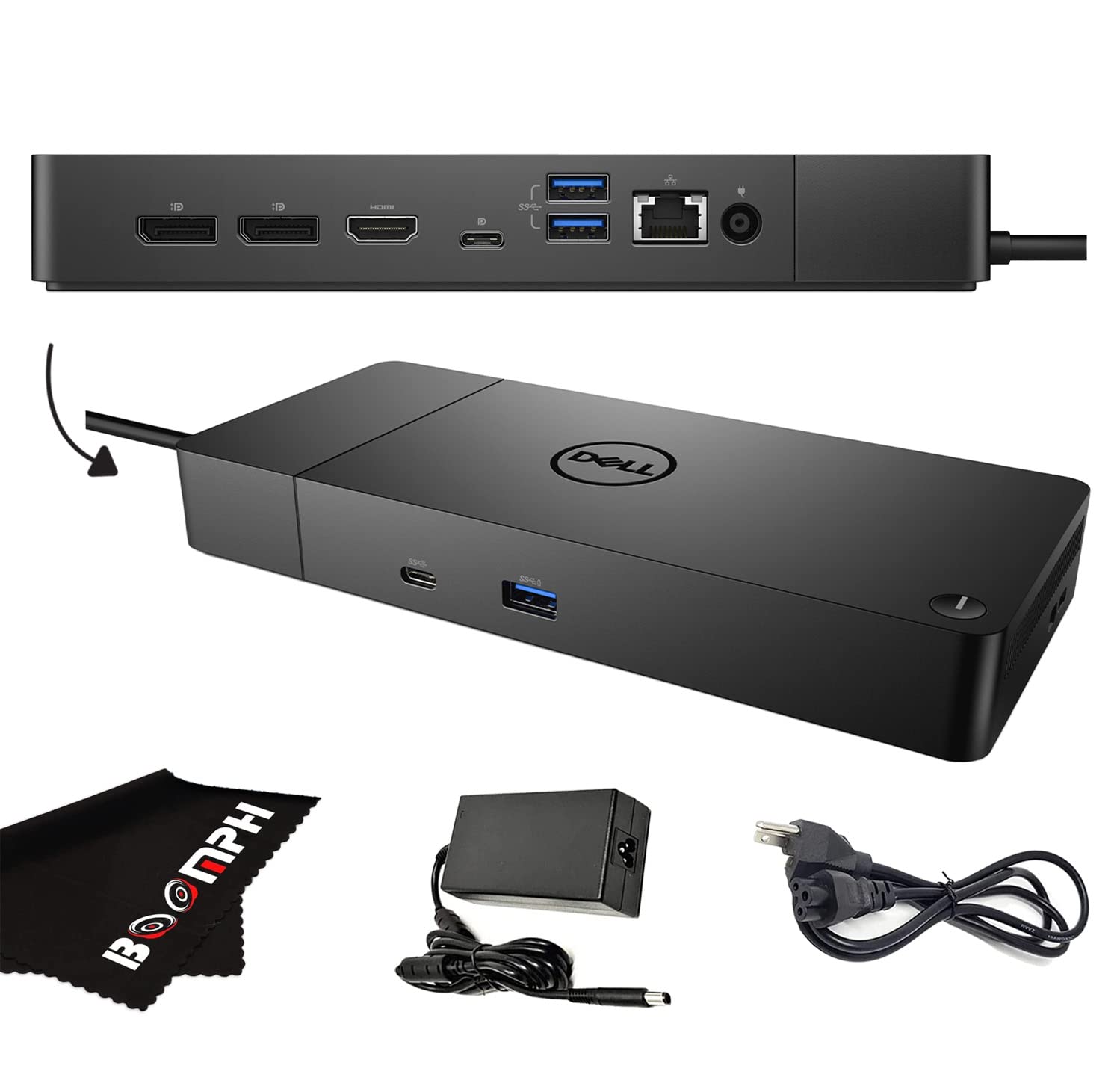 Dell WD19S Docking Station with 130W Power Adapter and 90W Power Delivery - USB Type-C, HDMI, Dual DisplayPort (WD19S130W) -Boomph's Comprehensive Ultimate Performance Dock Solution for Your Workspace