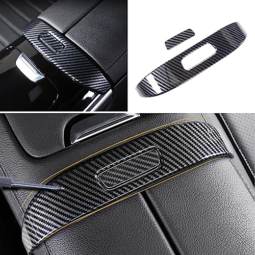 TTCR-II Compatible with 2022-2024 Mercedes Benz C Class Console Covers, for 2023-2024 GLC Class Center Console Covers, 2 Pcs Center Console Covers for Mercedes W206 and X254 (Not Real Carbon Fiber)