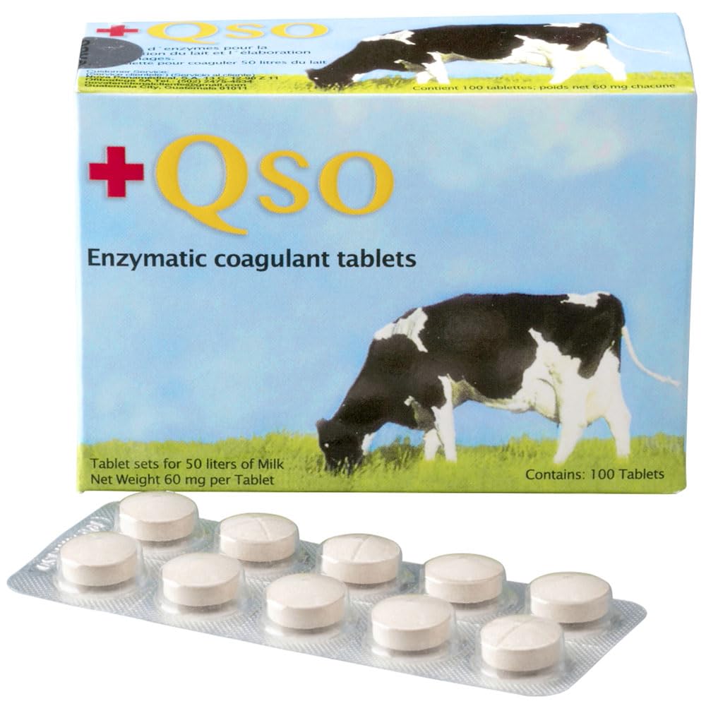 +QSO Vegetable Rennet Tablets, Strip of 10