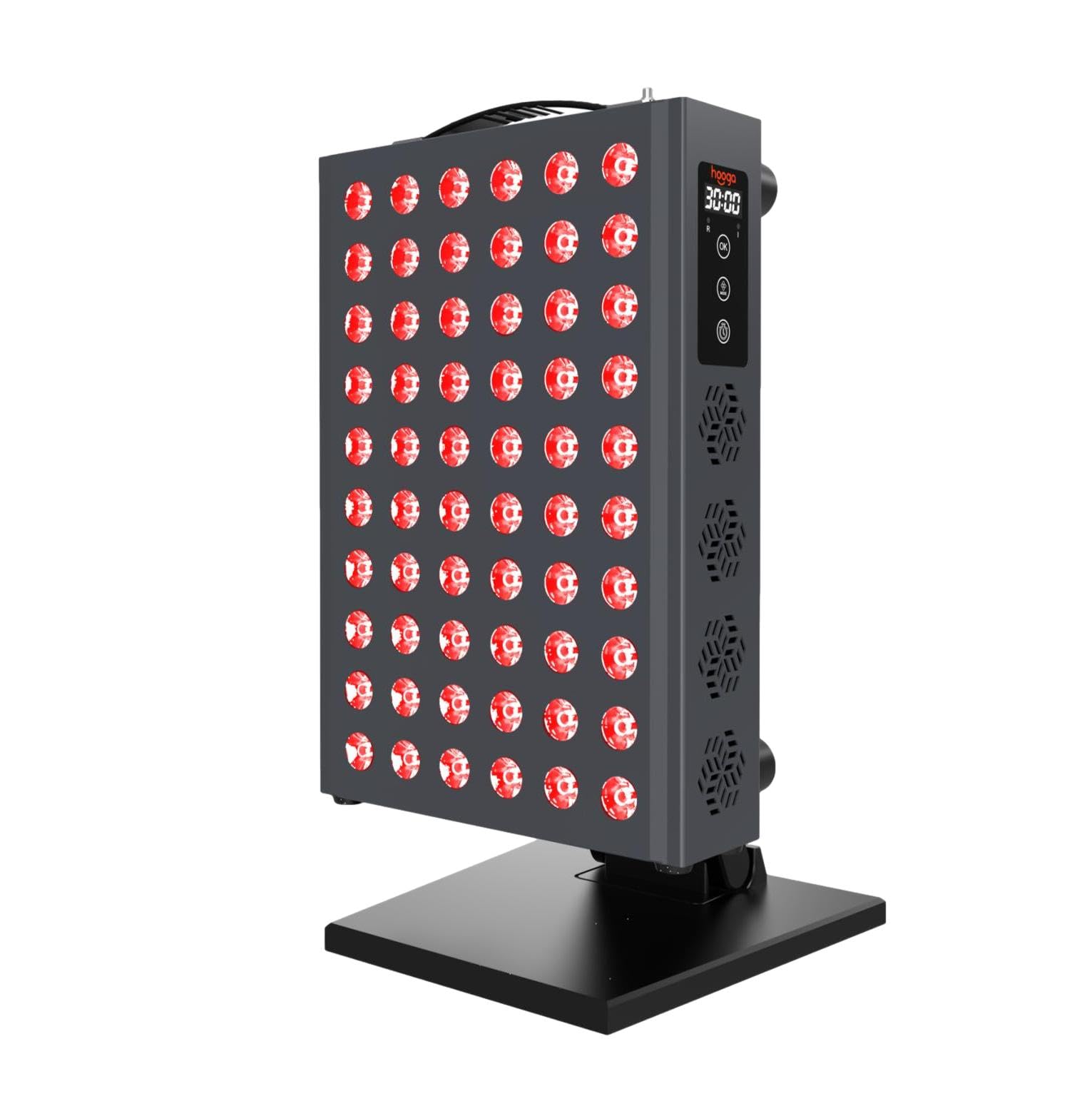 Hooga Red Light Therapy for Face and Body, Red Near Infrared Light with Timer and Stand. 60 Dual Chip LEDs. Flicker Free Clinical Grade Panel for Energy, Pain, Skin, Recovery, Performance. PRO300