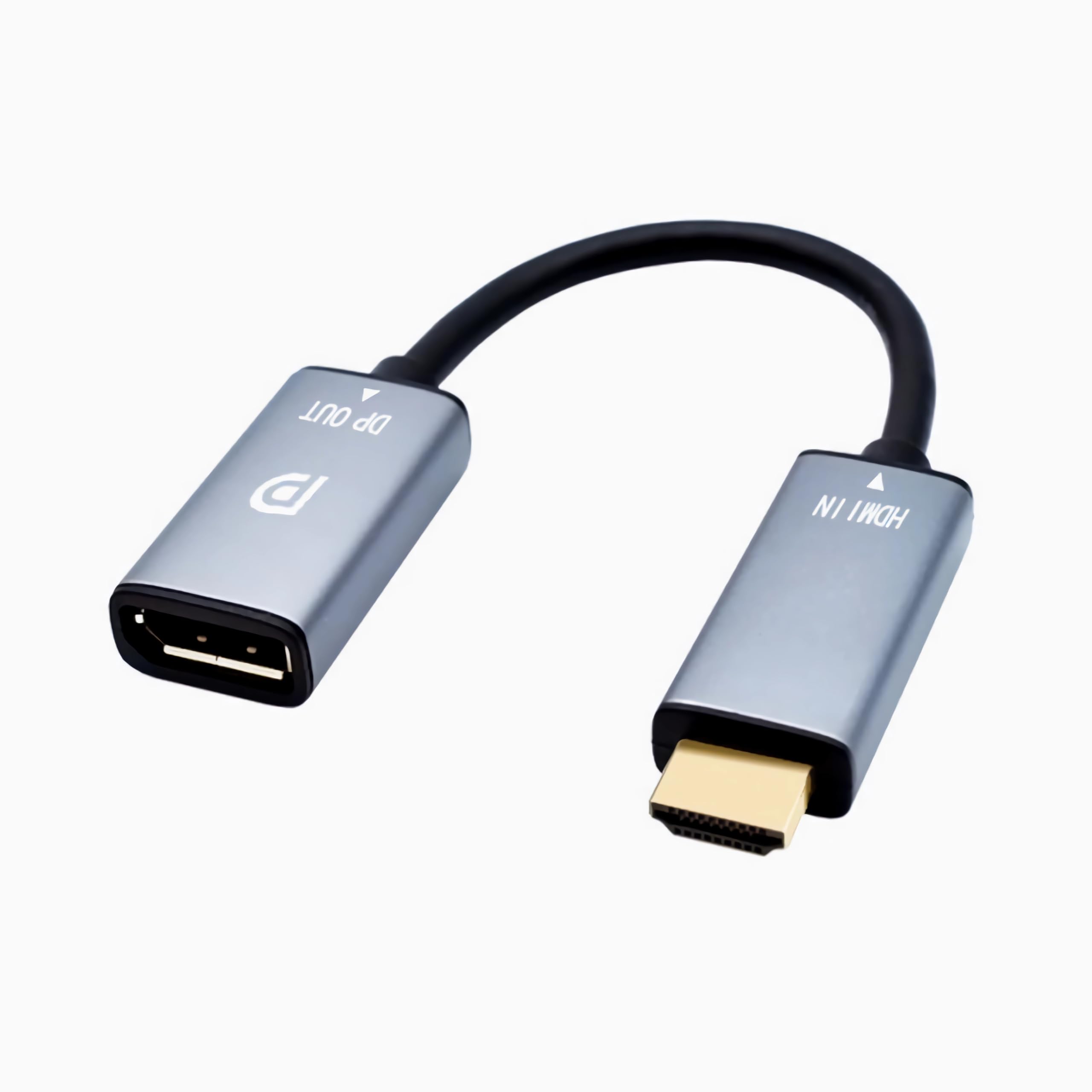 CORN HDMI to DisplayPort Adapter 4K@60Hz High Speed HDMI Male to DP Female Converter Cable Compatible for PC Graphics Card Laptop Mini NS PS5/4 Xbox One/360