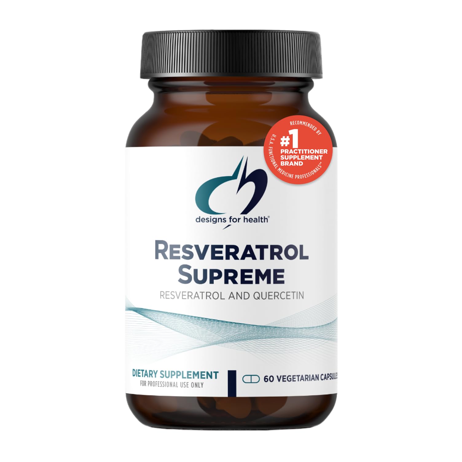 Designs for Health Resveratrol Supreme - Trans Resveratrol from Japanese Knotweed + Quercetin - Healthy Aging + Cardiovascular Support Supplement, Non-GMO (60 Capsules)