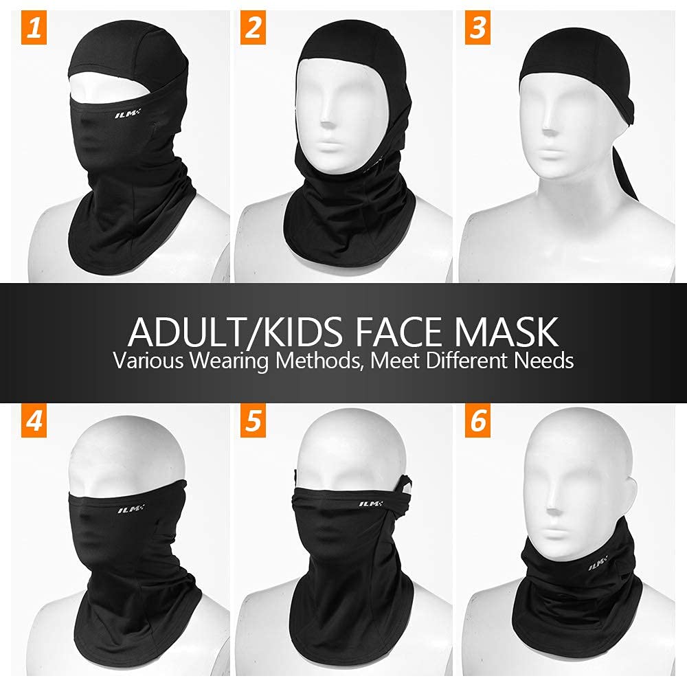 ILM Cycling Balaclava Full Face Mask Youth Size for Ski Skateboard Dirtbike