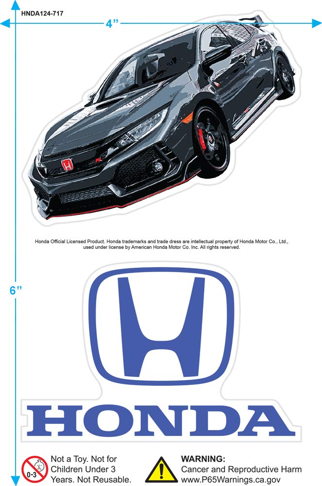 Honda Vintage Distressed Civic T Shirt & Stickers (X-Large)