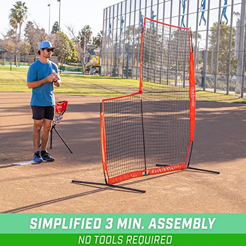 GoSports Baseball & Softball Pitching Screen - Pitcher Protection Net - L Screen or I Screen