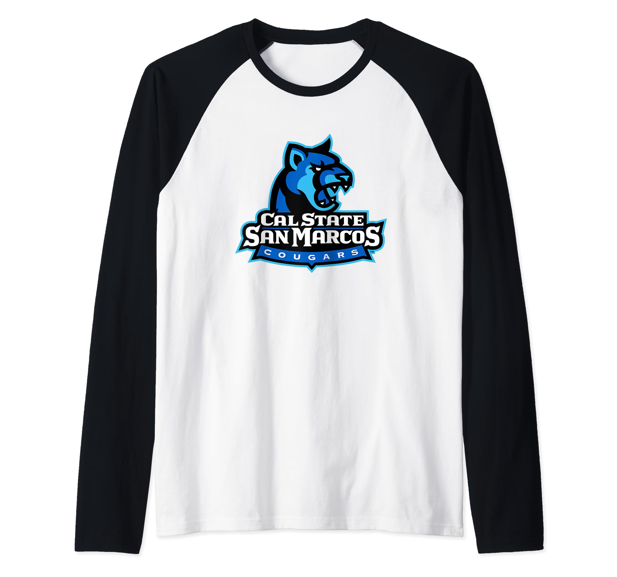 Cal State San Marcos Cougars Icon Officially Licensed Raglan Baseball Tee