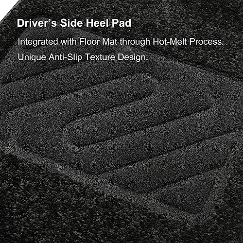 WENNEBIRD Superior Carpet Floor Mats for 2017-2023 Tesla Model 3, Premium All Weather Anti-Slip Waterproof Floor Liners, 0.6 Inch Thickness Rugs, Car Interior Accessories - 3pc