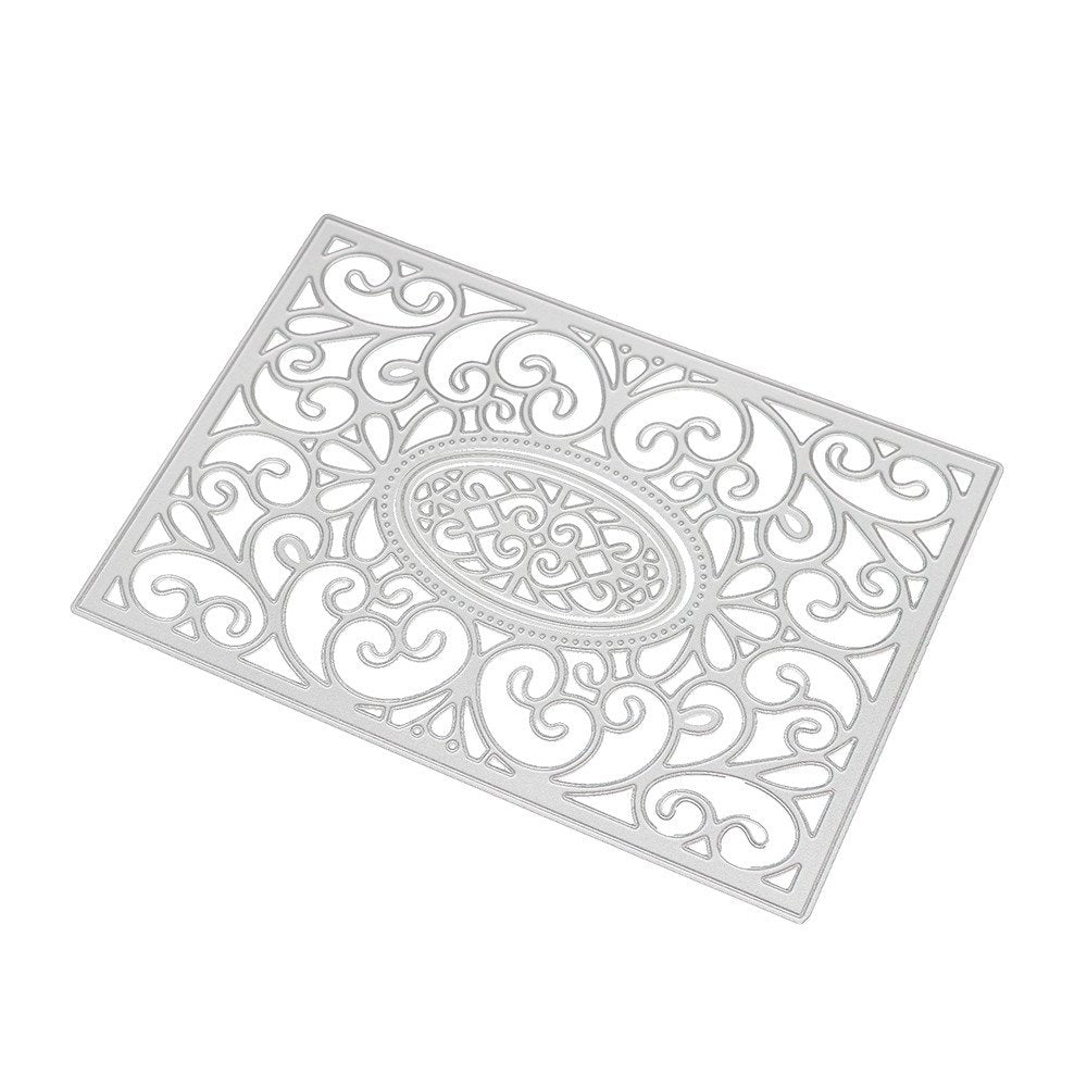 Fabal Frame Metal Cutting Dies DIY Album Scrapbook Card Bookmark Decor Tools Cutting Dies for Scrapbooking (C)