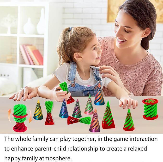 6 Packs Impossible Cone,Spiral Cone Fidget Toy,Impossible Cones passthrough Impossible Pyramid for Relaxing,Spiral Fidget Toy passthrough Impossible Cone,Birthday for Adults & Kids