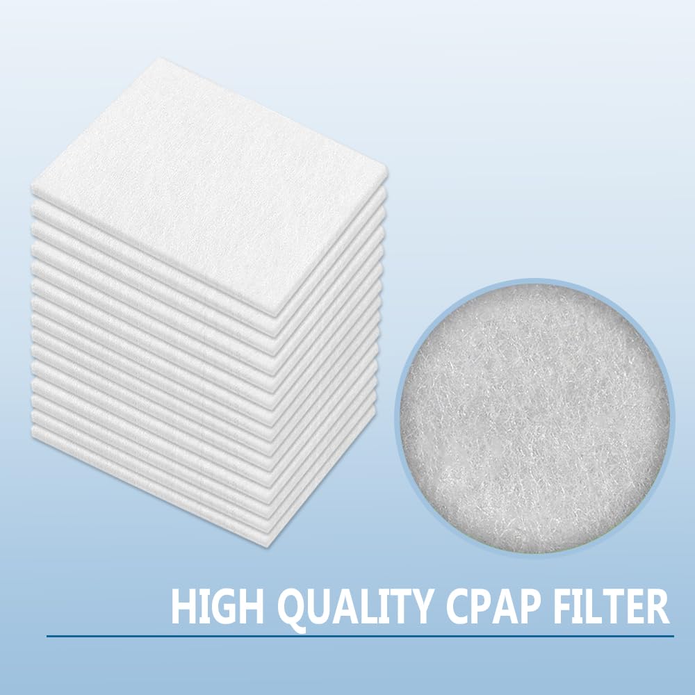 60 Packs Filters Compatible with ResMed Air 10, Airsense 10, Aircurve 10, S9 Series, Airstart and More