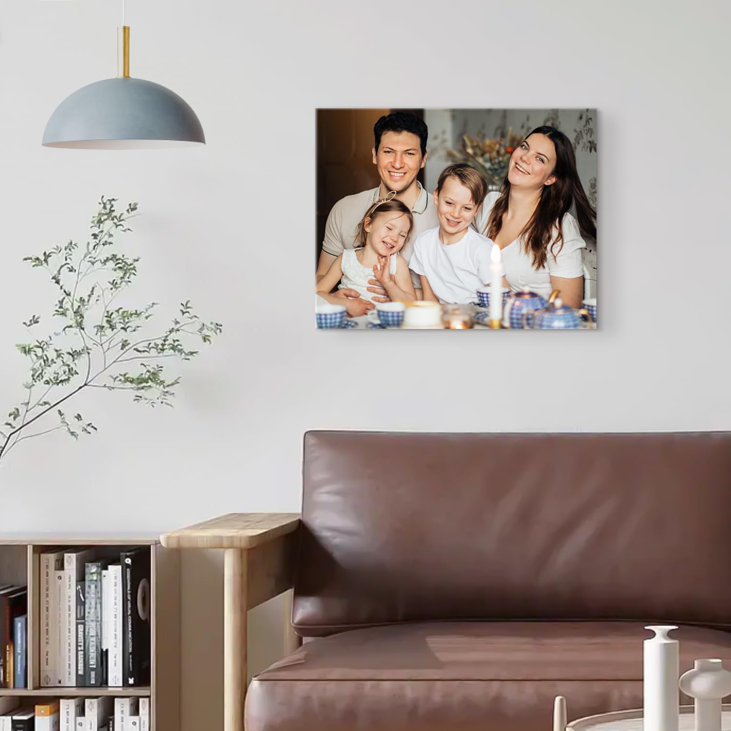 Custom Canvas Prints with Your Photos,Customized Poster Prints,Personalized Canvas Pictures Wall Art,Halloween and Christmas Gifts for Family and Friends (14''W X 11''H)
