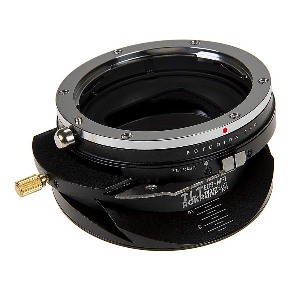 Fotodiox Pro TLT ROKR - Tilt/Shift Lens Mount Adapter for Canon EOS (EF/EF-S) D/SLR Lenses to Micro Four Thirds (MFT, M4/3) Mount Mirrorless Camera Body