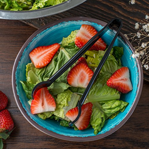 Carlisle FoodService Products CFS Carly Salad Tong, 9" Salad Tong, Black, 1 Pack