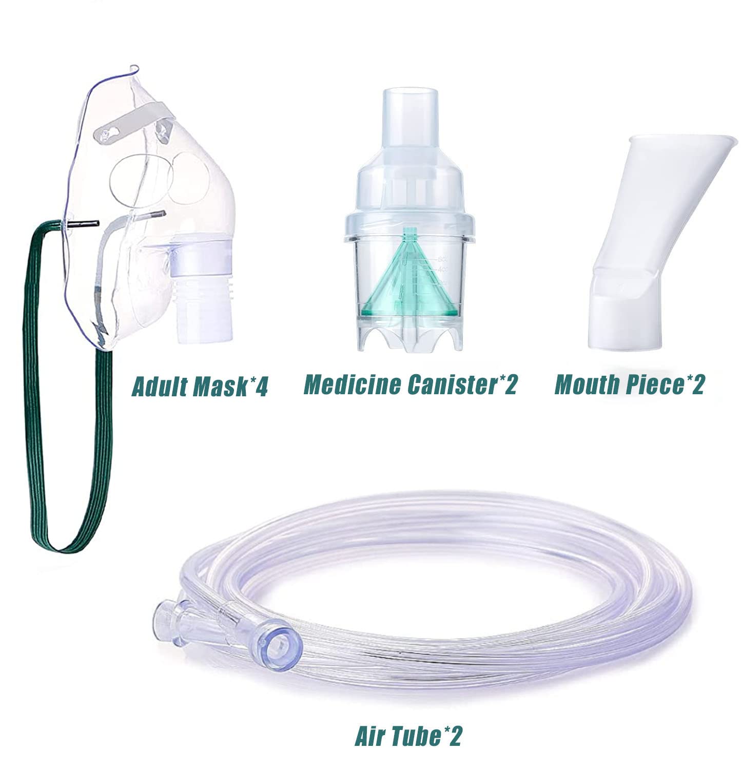 2 Packs Nebulizer Replacement Kit for Adults
