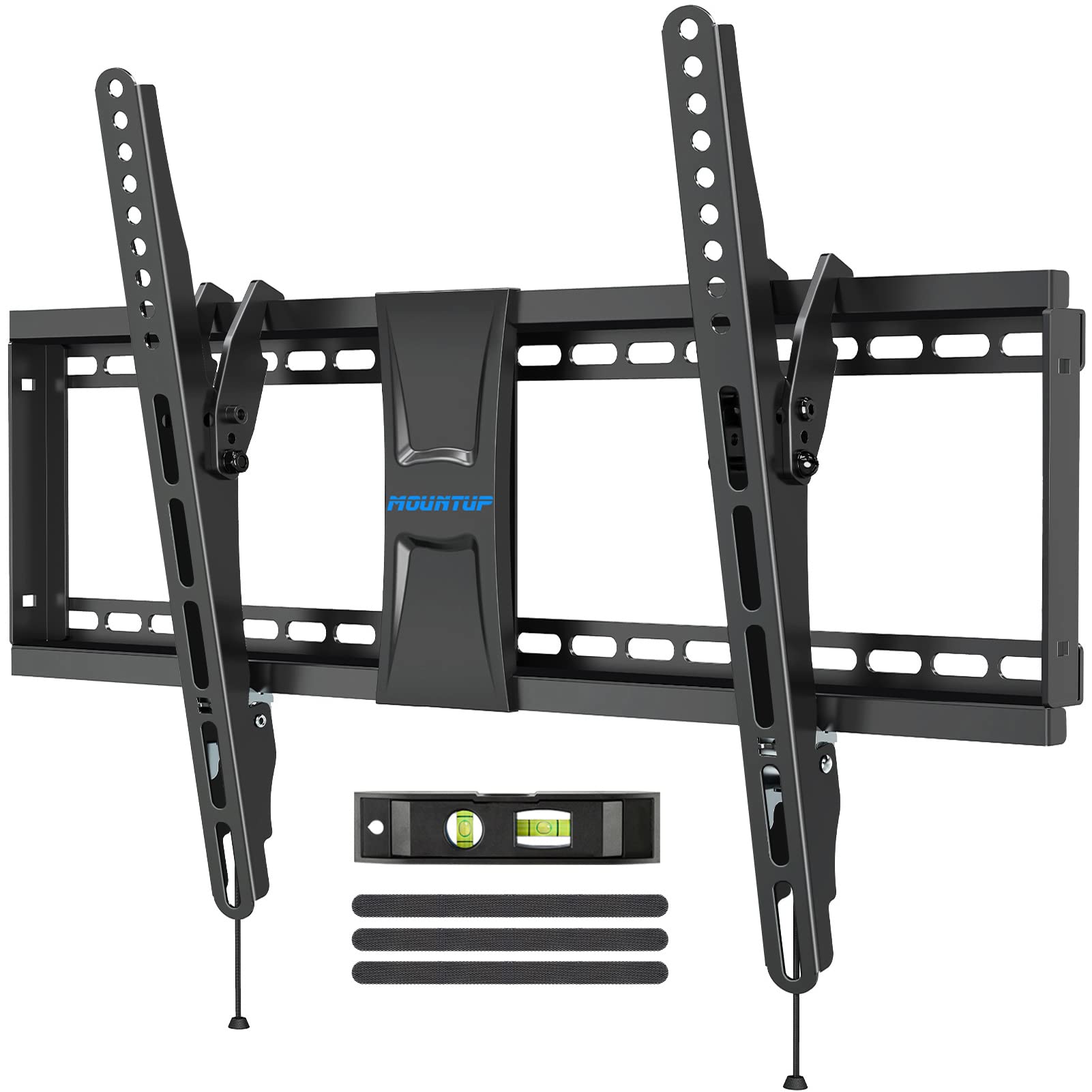 MOUNTUP UL Listed TV Wall Mount, Tilting TV Mount Bracket for Most 37-82 Inch Flat Screen/Curved Low Profile Wall Mount Saving Space Max VESA 600x400mm Hold up to 99 lbs Fit 16" 18" 24" Stud MU0008