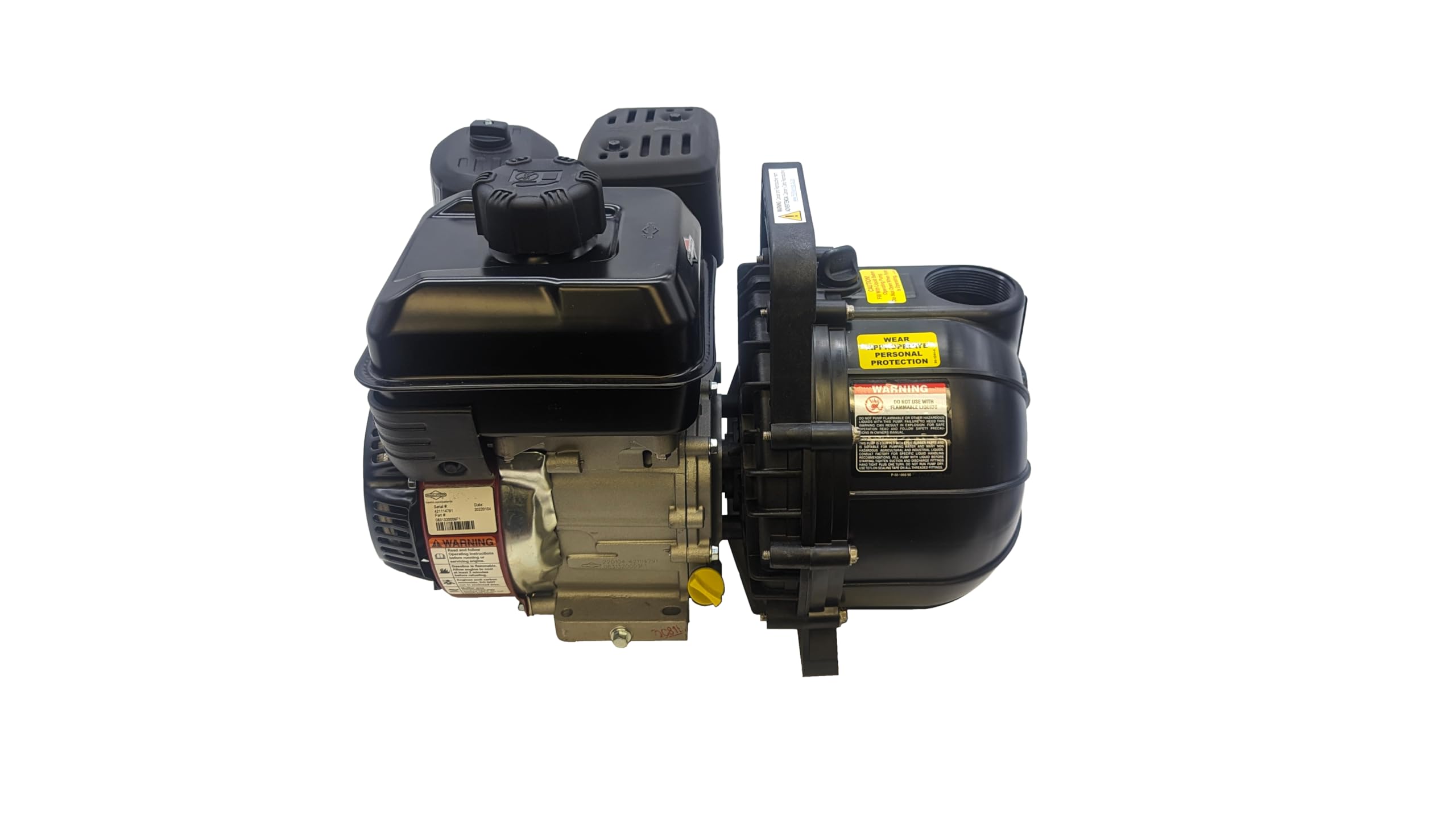 Pacer Pumps SE2PL E550, Self-Priming Multi-Purpose Water Transfer Pump with 2 Inch Inlet and Outlet, 127 CC Engine, 150 GPM